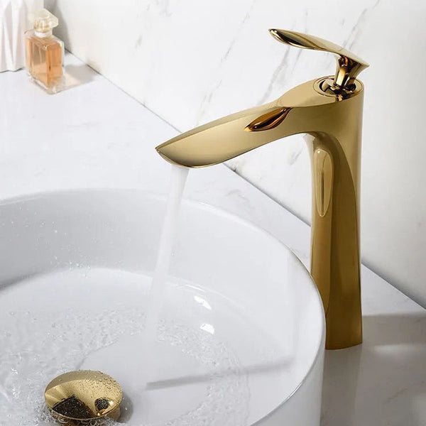 shiny-gold-beveled-tall-basin-mixer