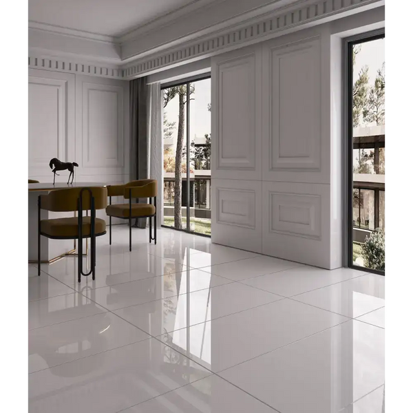 ابيض لامع | 60*120 | بورسلان تركي  أرض الفخامة  Luxury Land