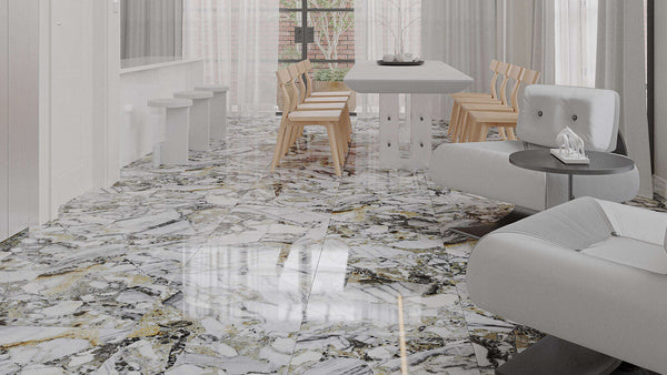 وايت بيوتي | 60*120 | بورسلان تركي White Beauty  أرض الفخامة  Luxury Land