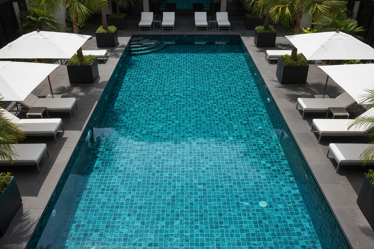 Dot Portia | 31*46 | Swimming Pool Mosaic – أرض الفخامة