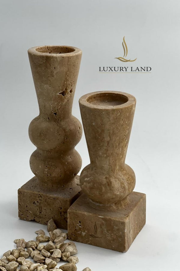 beige-travertine-marble-candle-holder-set