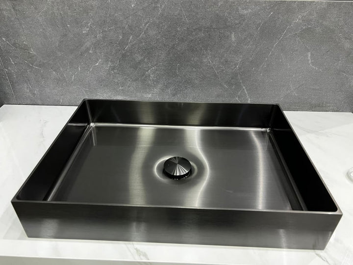 single-matte-square-titanium-bathroom-basin