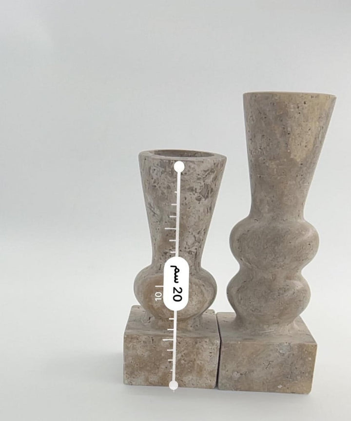 travertino-grey-marble-candle-holder-set