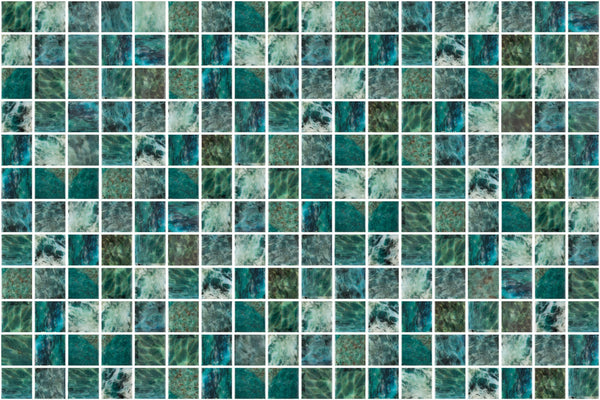 Mix Blue Blend | 31*46 | Pool Mosaic